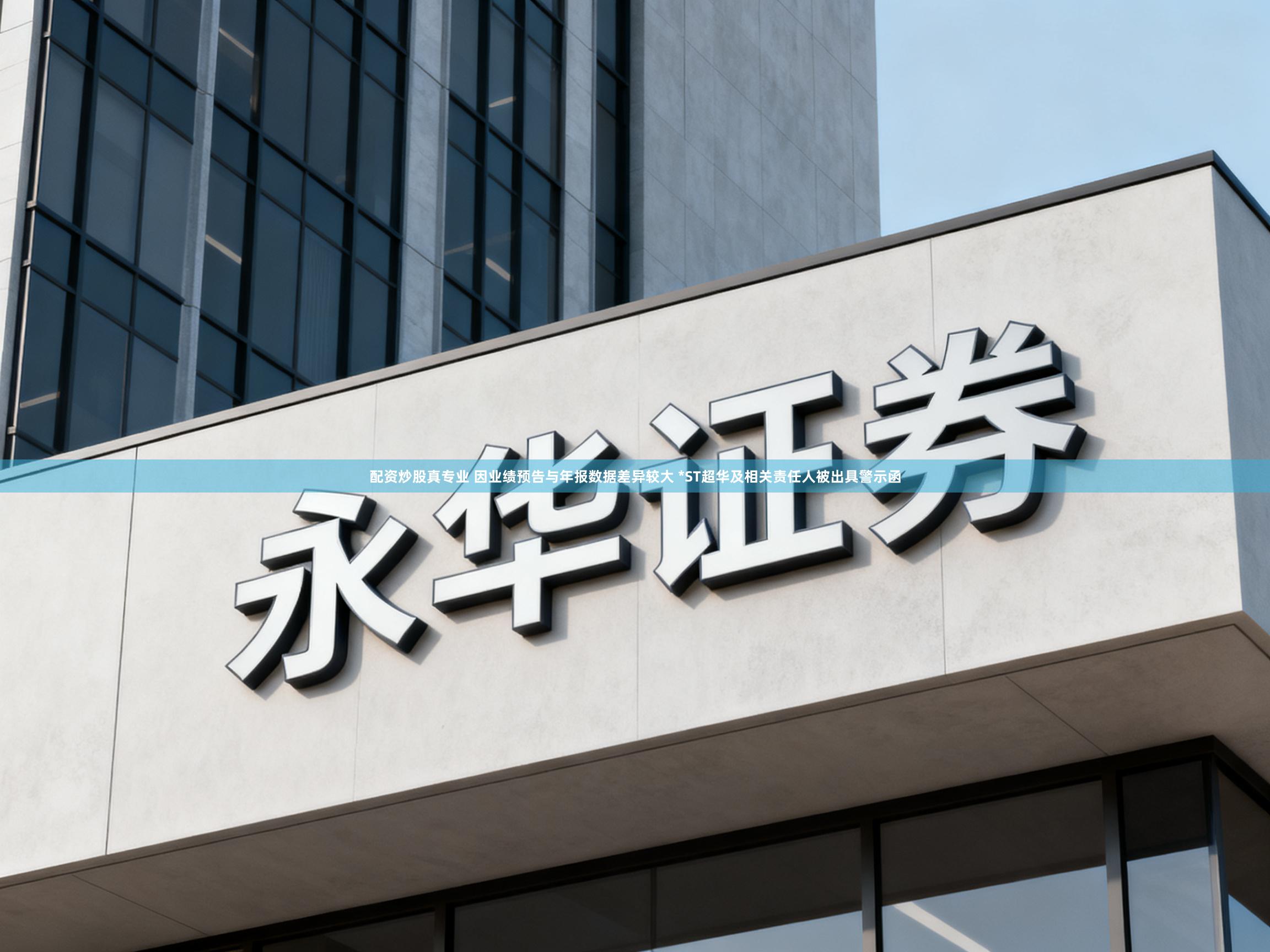 配资炒股真专业 因业绩预告与年报数据差异较大 *ST超华及相关责任人被出具警示函